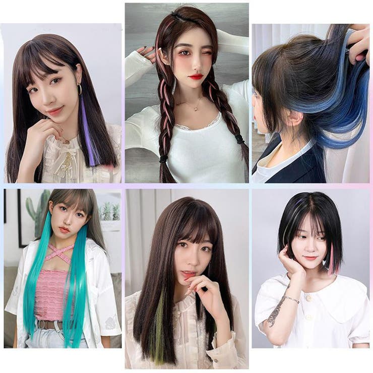 カラーエクステ 12色 ウイッグ | shoppinggo | 詳細画像9 