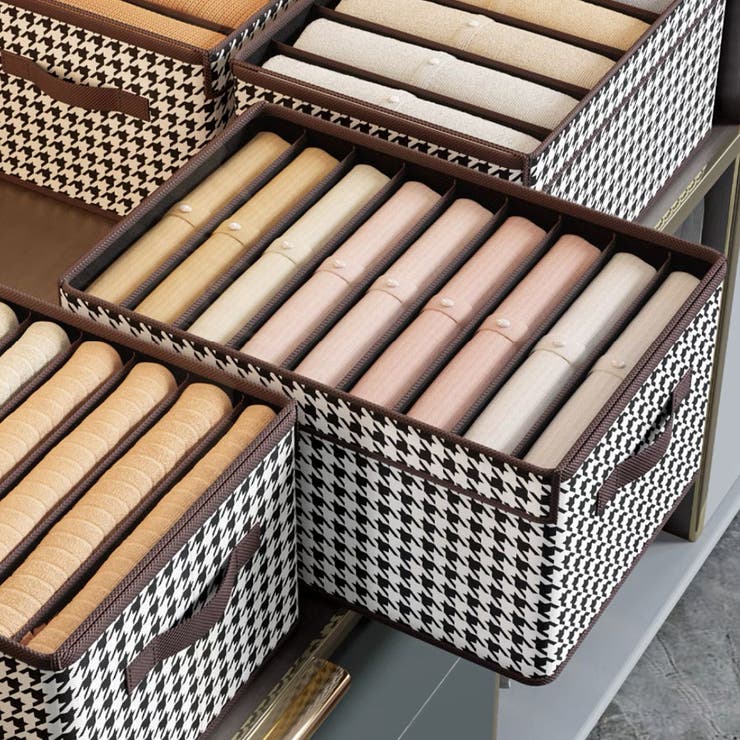 仕切り収納ケース 千鳥格子 チェック | shoppinggo | 詳細画像9 