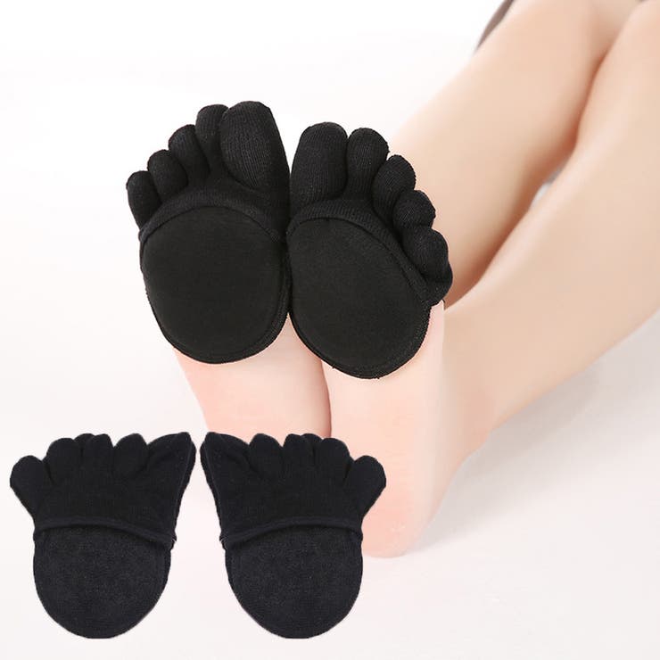 Aブラック | つま先カバーソックス 靴下 くつ下 | shoppinggo