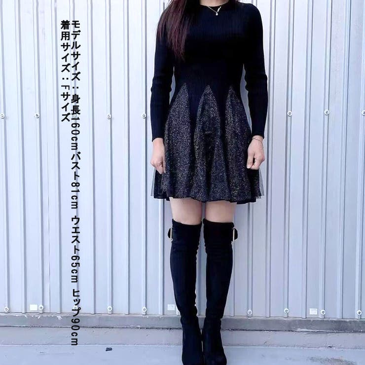 ニットワンピース キラキラ 暖かい | shoppinggo | 詳細画像3 