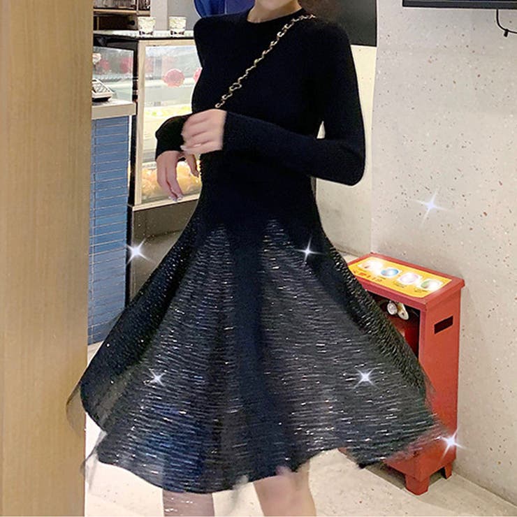 ニットワンピース キラキラ 暖かい | shoppinggo | 詳細画像12 