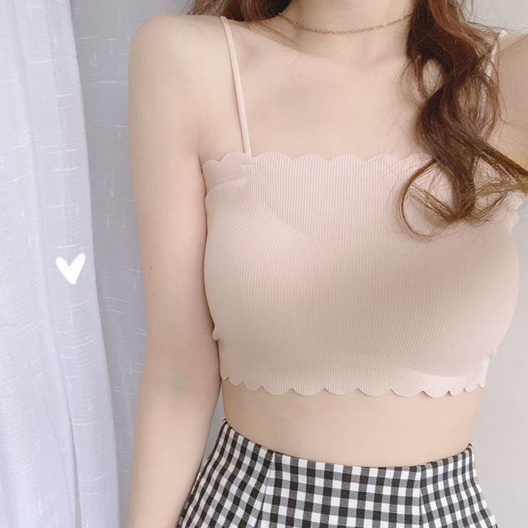 ライトピンク | キャミソール カップ付 キャミタンクトップ | shoppinggo