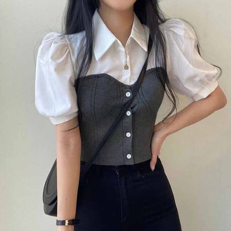 グレー | 夏服 半袖Tシャツ トップス | shoppinggo