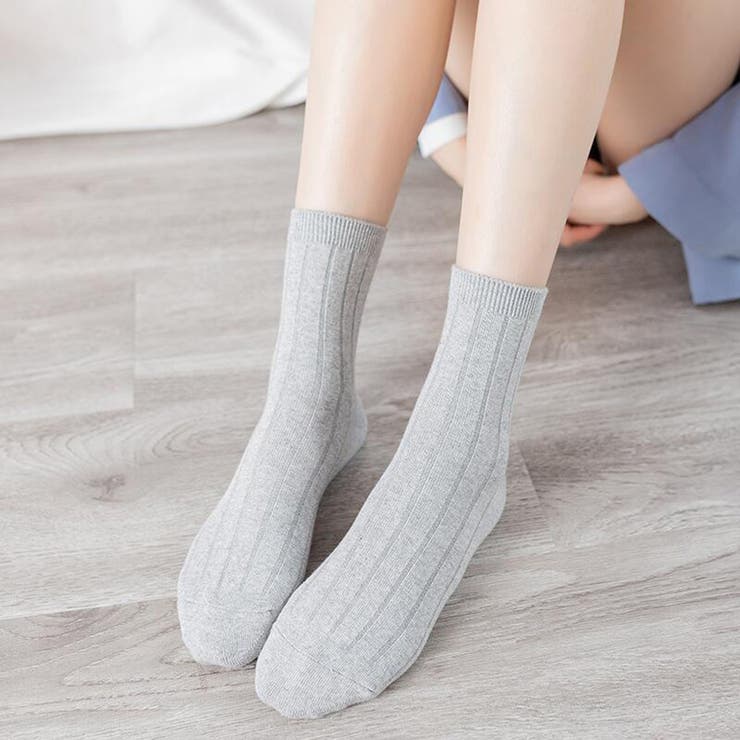 グレー | 冷えとり靴下 無地 ソックス おしゃれ かわいい ソックス | shoppinggo