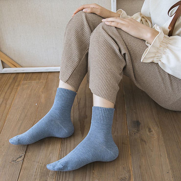 ブルー | 冷えとり靴下 ソックス 無地 おしゃれ かわいい  ソックス | shoppinggo