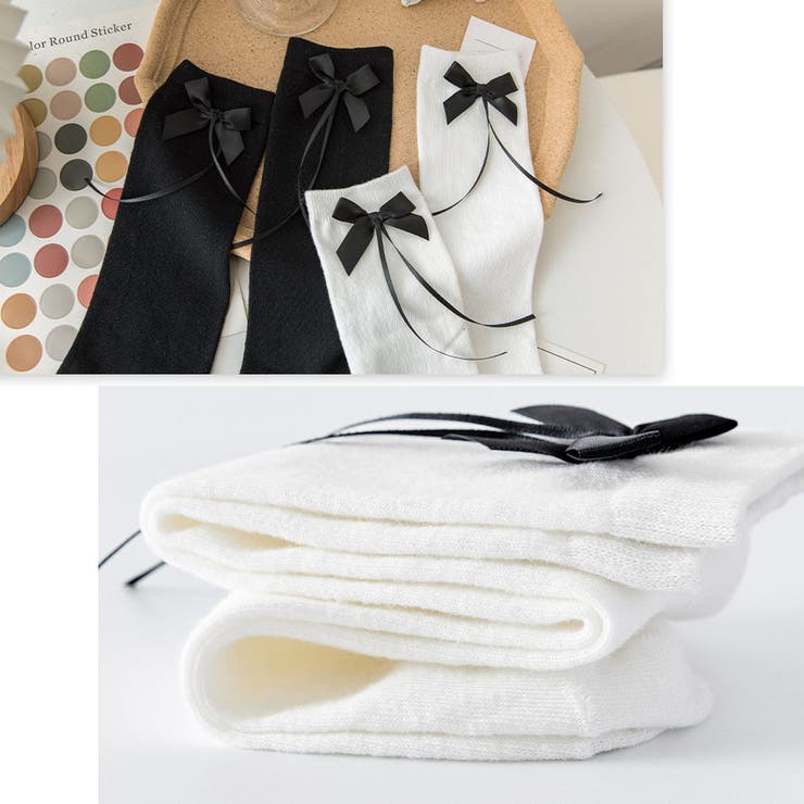 ハイソックス リボン付き 靴下 | shoppinggo | 詳細画像3 