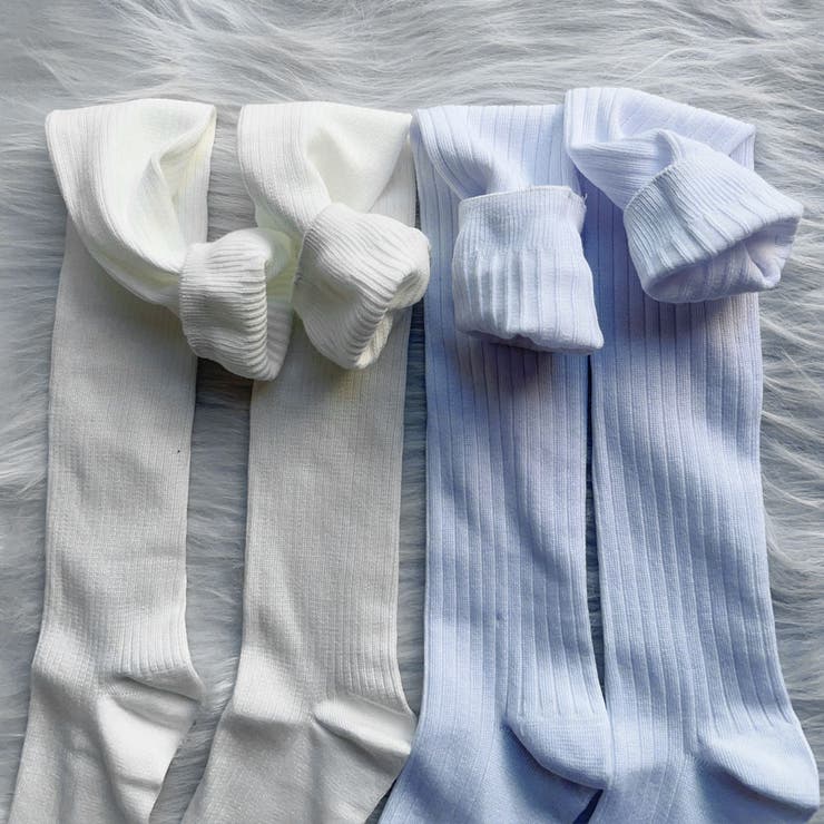 ニーハイソックス 縦リブ ストッキング | shoppinggo | 詳細画像5 