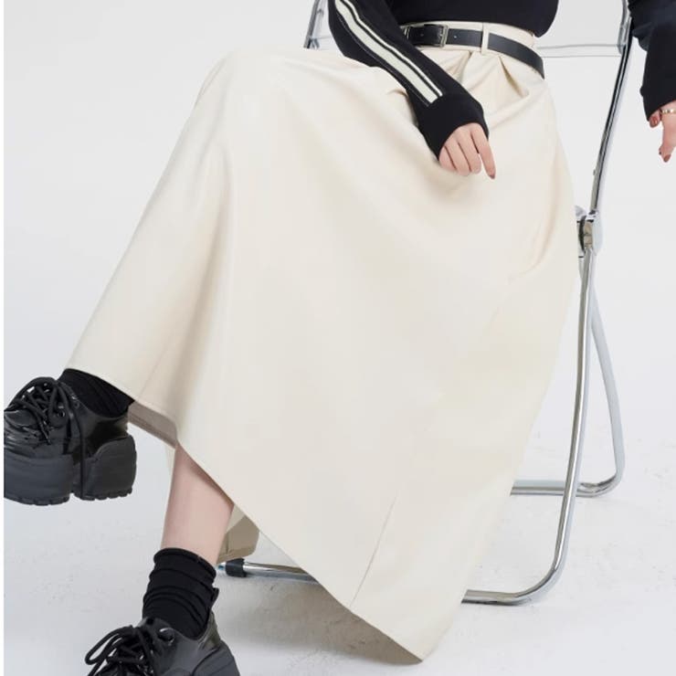 レザースカート レディース PUスカート | shoppinggo | 詳細画像7 