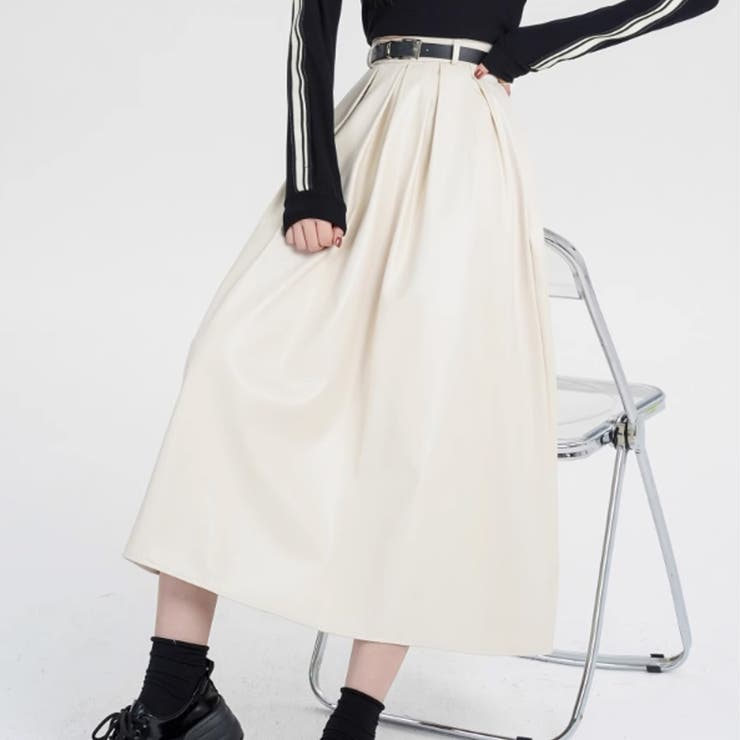 レザースカート レディース PUスカート | shoppinggo | 詳細画像8 