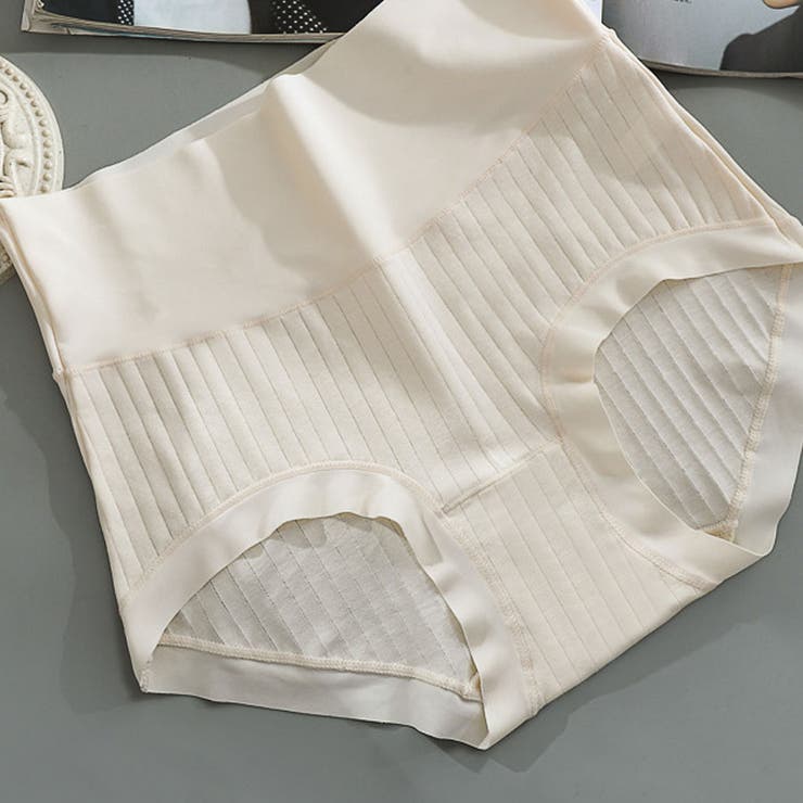 ベージュ | ショーツ シームレス ハイウエストレディース プレーンショーツ 下着 女性 | shoppinggo