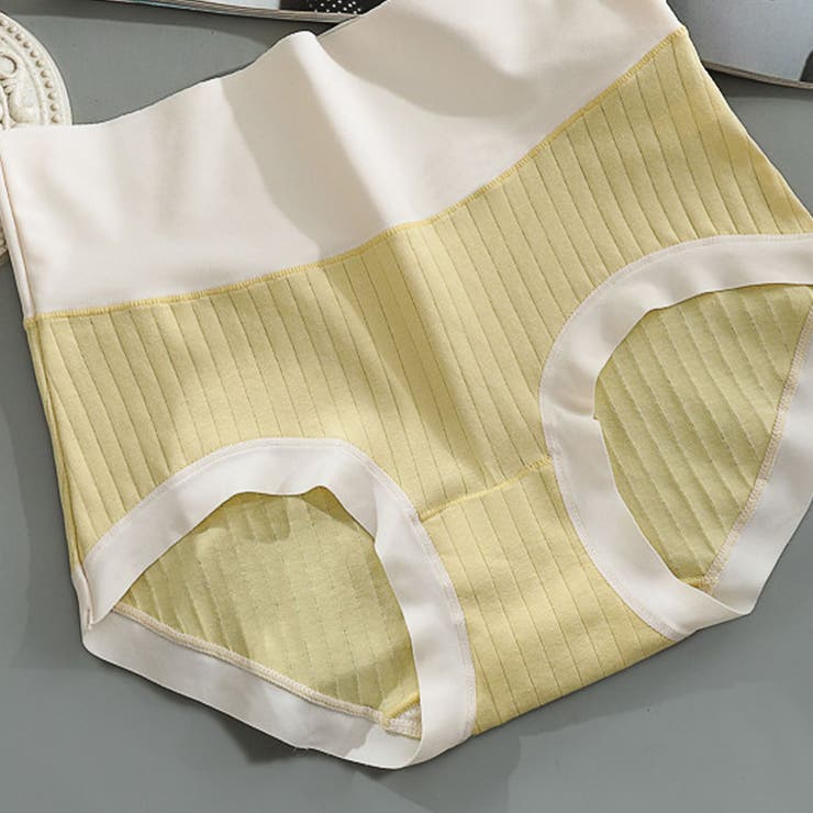 イエロー | ショーツ シームレス ハイウエストレディース プレーンショーツ 下着 女性 | shoppinggo