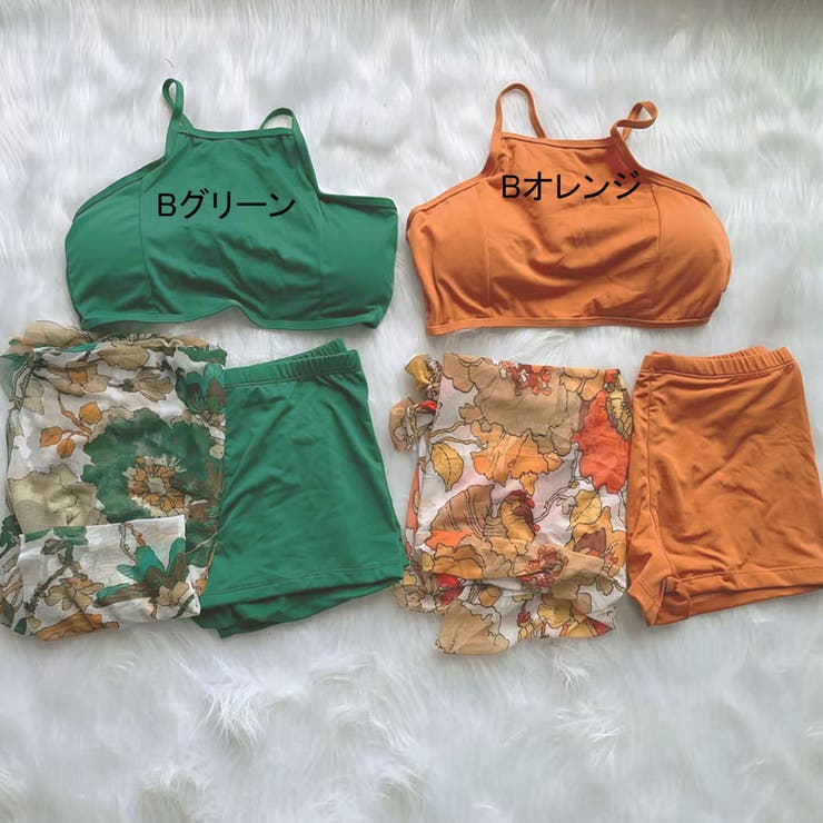 水着3点セット パレオ 大判 | shoppinggo | 詳細画像3 