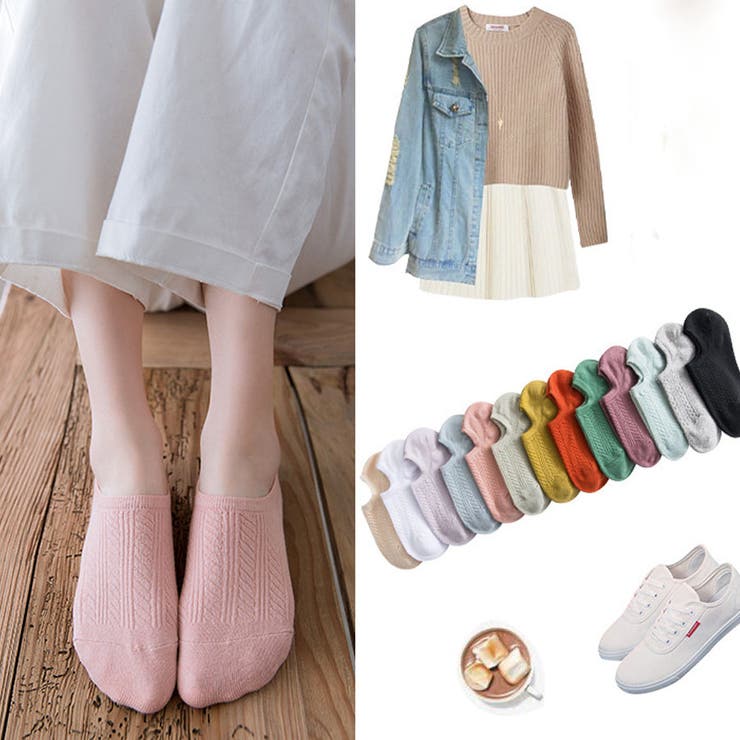 靴下フットカバーレディース スニーカー用 滑り止 | shoppinggo | 詳細画像4 