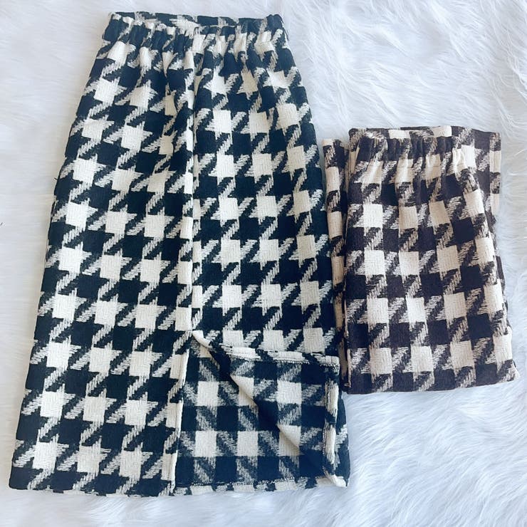 スカート 千鳥格子 チェック[品番：JRKW0004551]｜shoppinggo