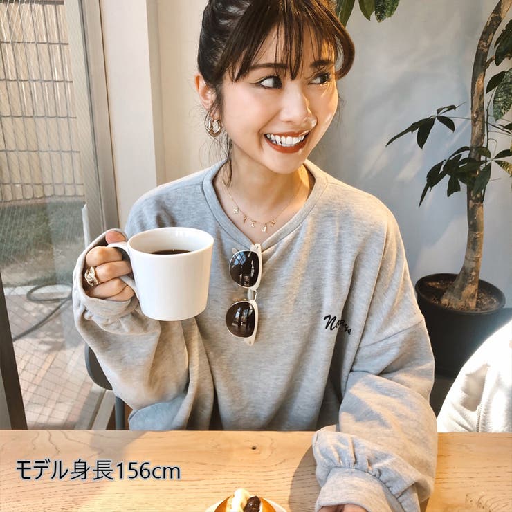 ロゴスウェット 刺繍入り韓国ロングTシャツ | shoppinggo | 詳細画像20 