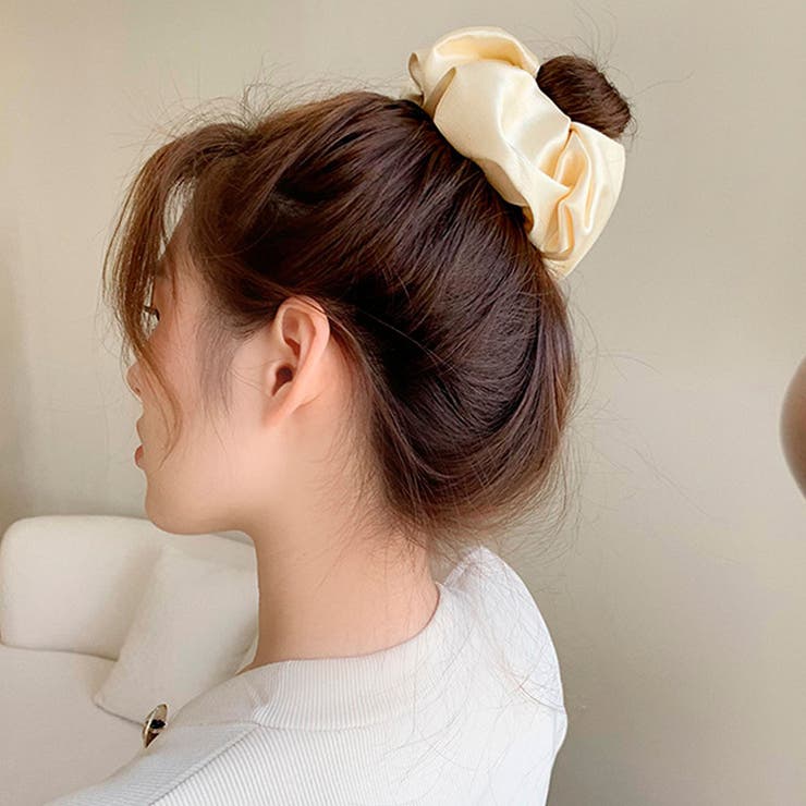 ベージュ | ヘアゴム ヘアクリップ ポニーリング | shoppinggo