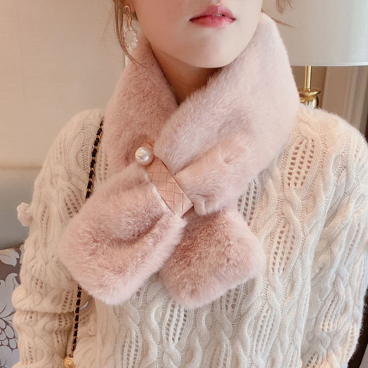 A01*ピンク | マフラー ティペット フェイクファー | shoppinggo