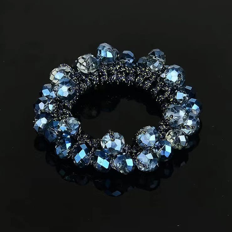 ブルー | ヘアゴム バブル シンプル | shoppinggo