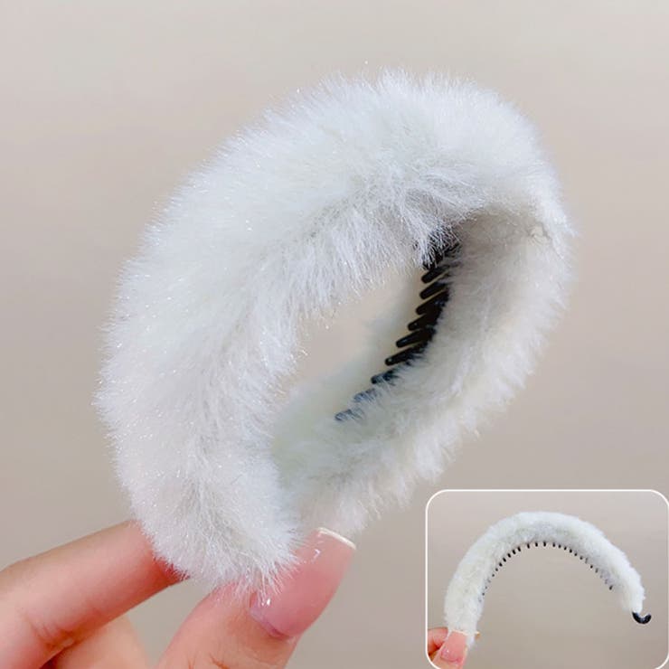 ホワイト | もこもこヘアクリップ 団子 冬 | shoppinggo