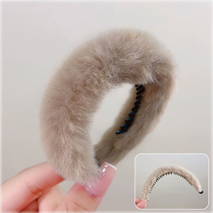 キャメル | もこもこヘアクリップ 団子 冬 | shoppinggo