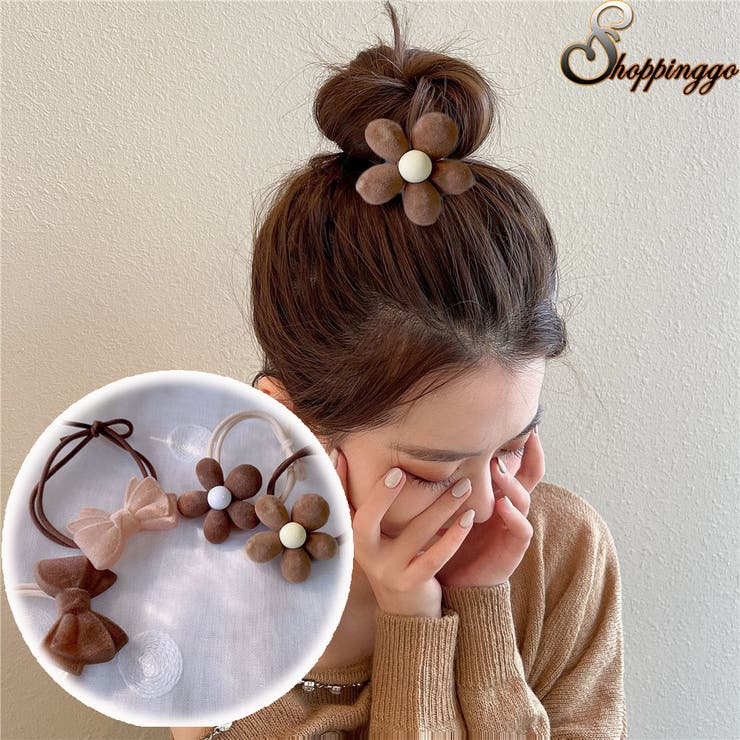シュシュ 2タイプ ヘアゴム | shoppinggo | 詳細画像1 