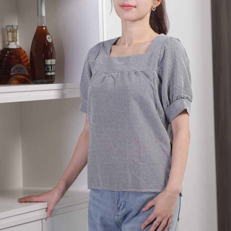 新作ブラウス シャツブラウス スクエアネック | shoppinggo | 詳細画像44 