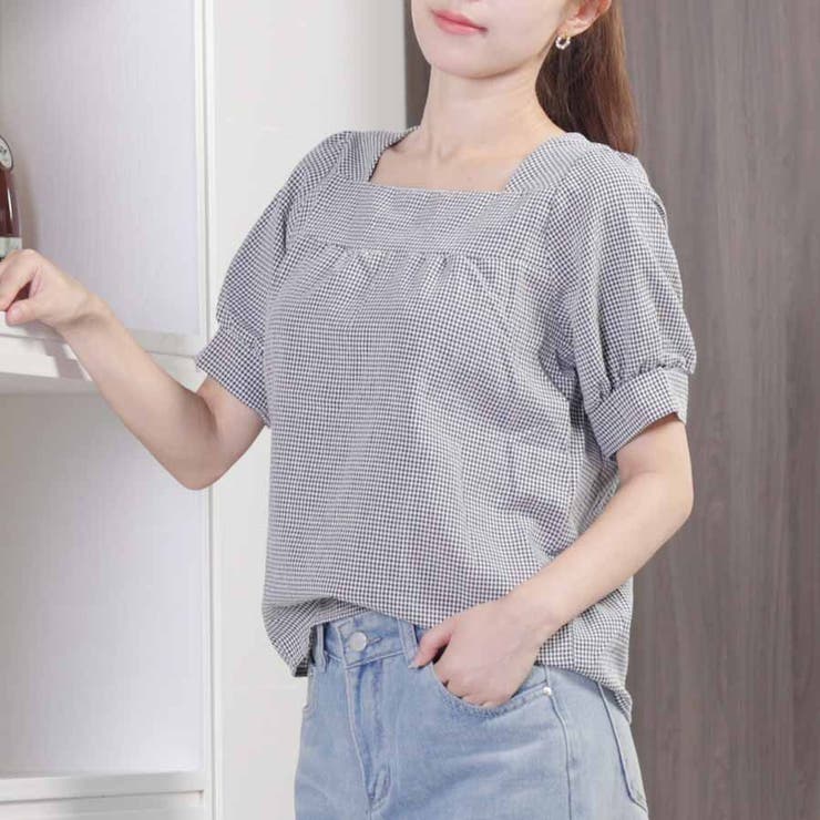 新作ブラウス シャツブラウス スクエアネック | shoppinggo | 詳細画像54 