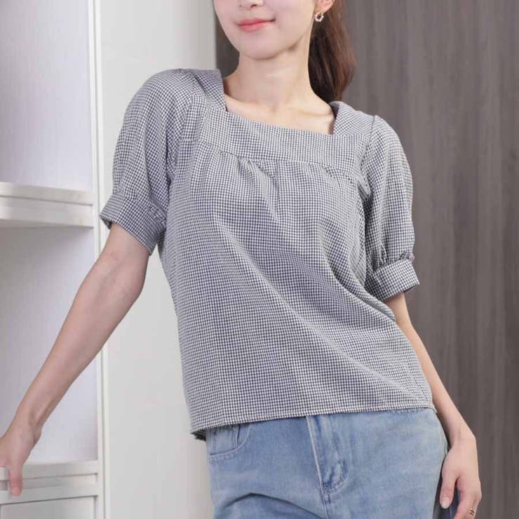 新作ブラウス シャツブラウス スクエアネック | shoppinggo | 詳細画像55 