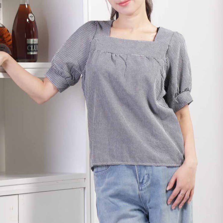 新作ブラウス シャツブラウス スクエアネック | shoppinggo | 詳細画像62 