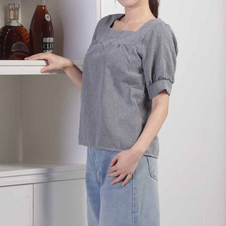 新作ブラウス シャツブラウス スクエアネック | shoppinggo | 詳細画像64 