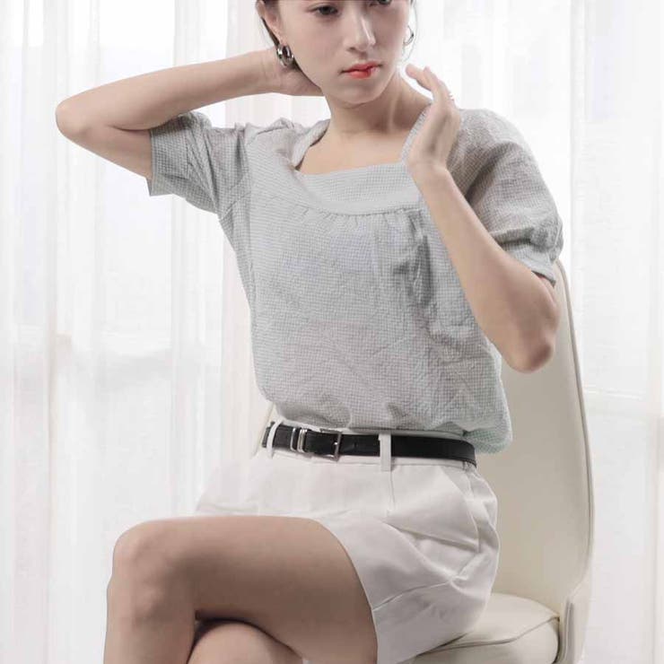 新作ブラウス シャツブラウス スクエアネック | shoppinggo | 詳細画像75 