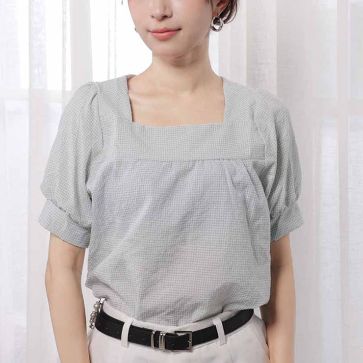 新作ブラウス シャツブラウス スクエアネック | shoppinggo | 詳細画像76 