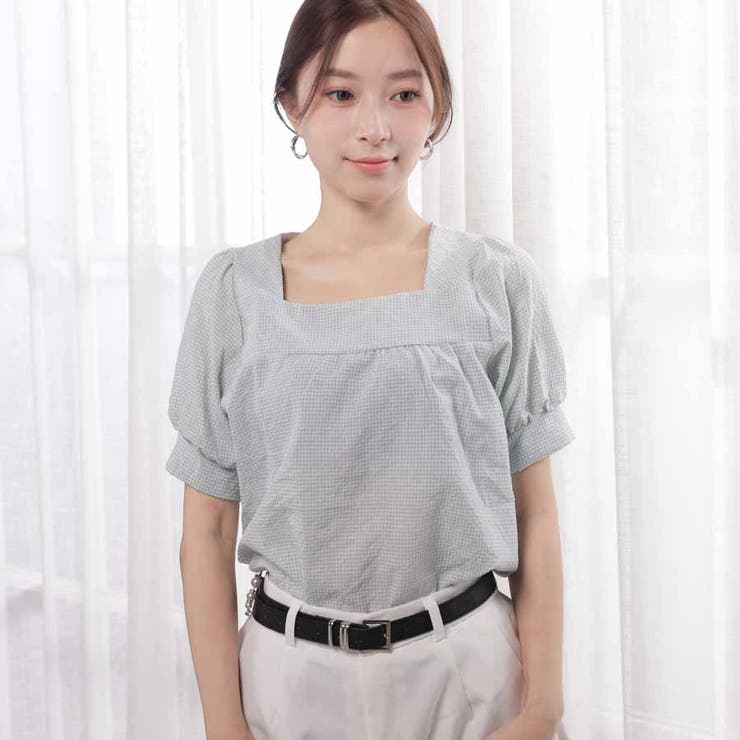 新作ブラウス シャツブラウス スクエアネック | shoppinggo | 詳細画像87 