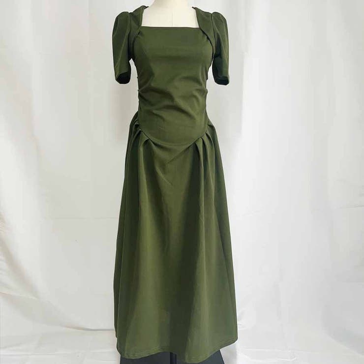 ワンピース 半袖 スクエアネック | shoppinggo | 詳細画像3 