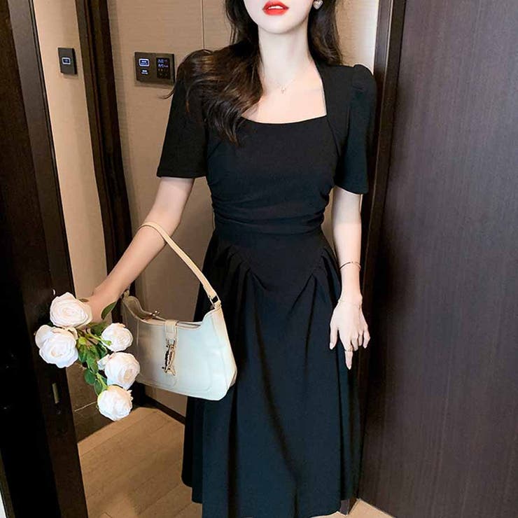 ワンピース 半袖 スクエアネック | shoppinggo | 詳細画像14 