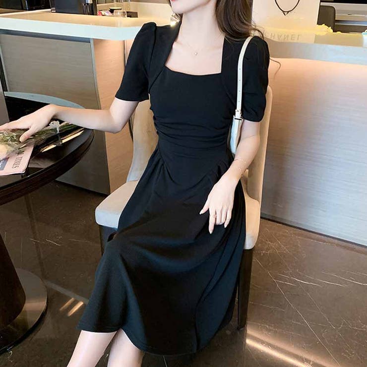 ワンピース 半袖 スクエアネック | shoppinggo | 詳細画像15 