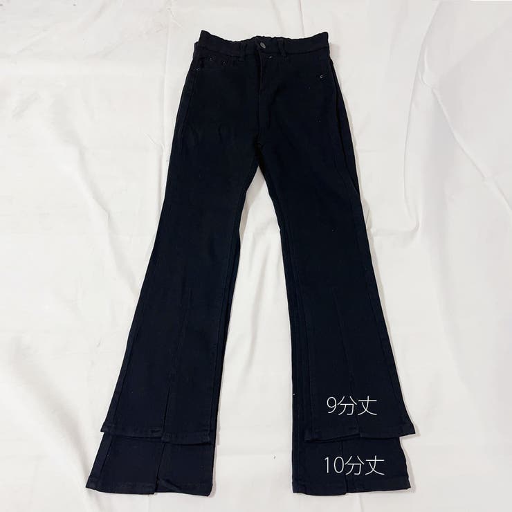 ハイウエストデニムパンツ 9分丈 10分丈 | shoppinggo | 詳細画像3 