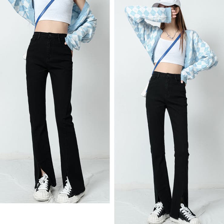 ハイウエストデニムパンツ 9分丈 10分丈 | shoppinggo | 詳細画像9 