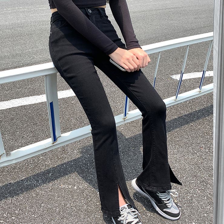 ハイウエストデニムパンツ 9分丈 10分丈 | shoppinggo | 詳細画像14 