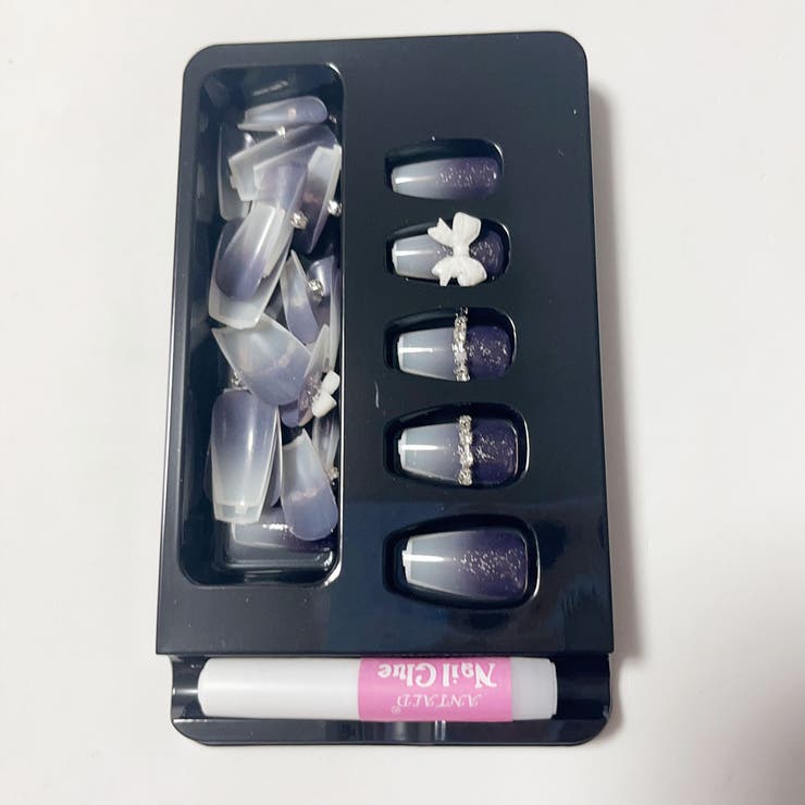 ネイルチップ リボン ショート | shoppinggo | 詳細画像4 