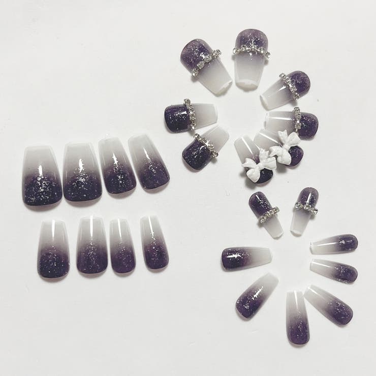 ネイルチップ リボン ショート | shoppinggo | 詳細画像6 