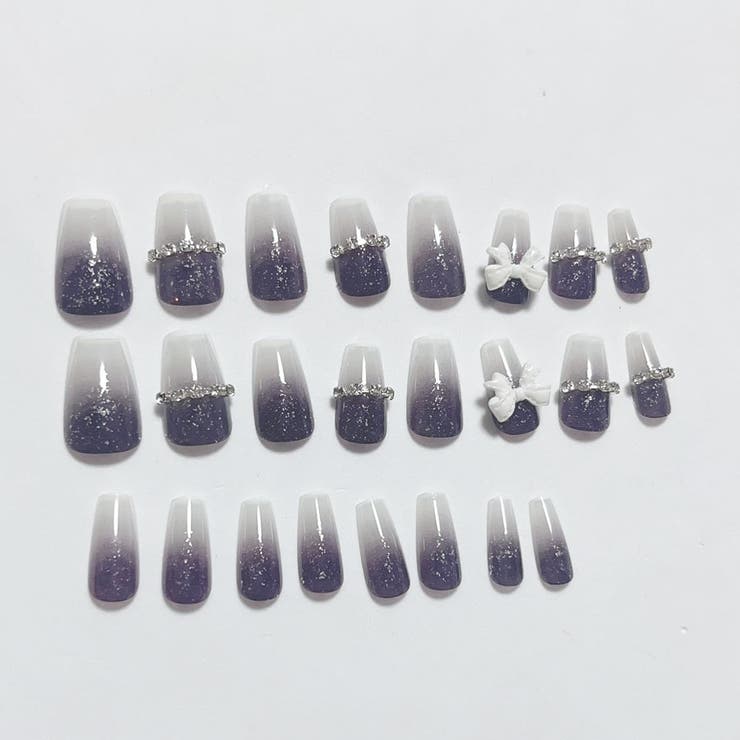 ネイルチップ リボン ショート | shoppinggo | 詳細画像9 