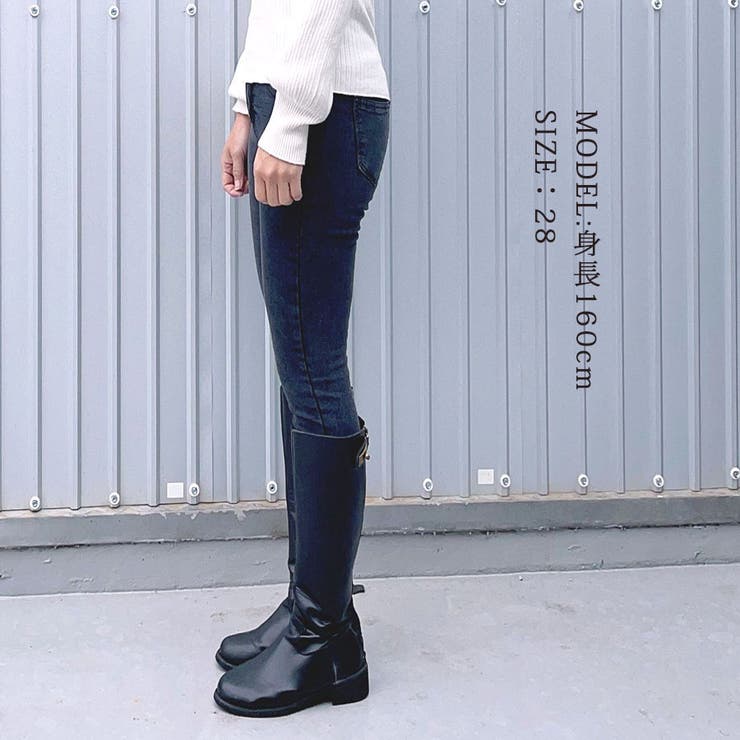 デニムパンツ レディース ハイウエスト | shoppinggo | 詳細画像4 