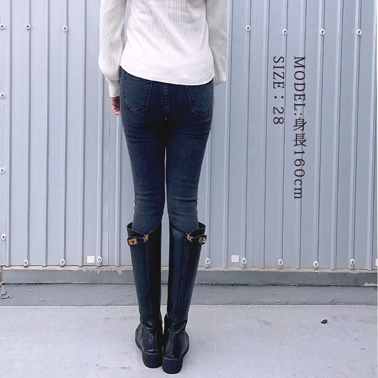 デニムパンツ レディース ハイウエスト | shoppinggo | 詳細画像5 