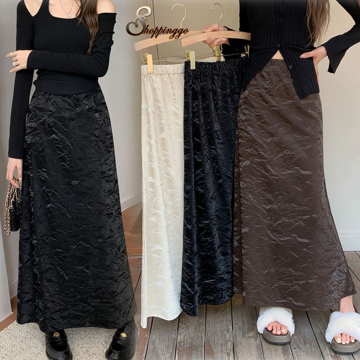 ロングスカート ハイウエスト マキシ丈 | shoppinggo | 詳細画像1 
