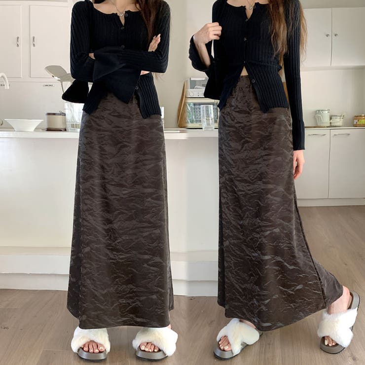ロングスカート ハイウエスト マキシ丈 | shoppinggo | 詳細画像3 