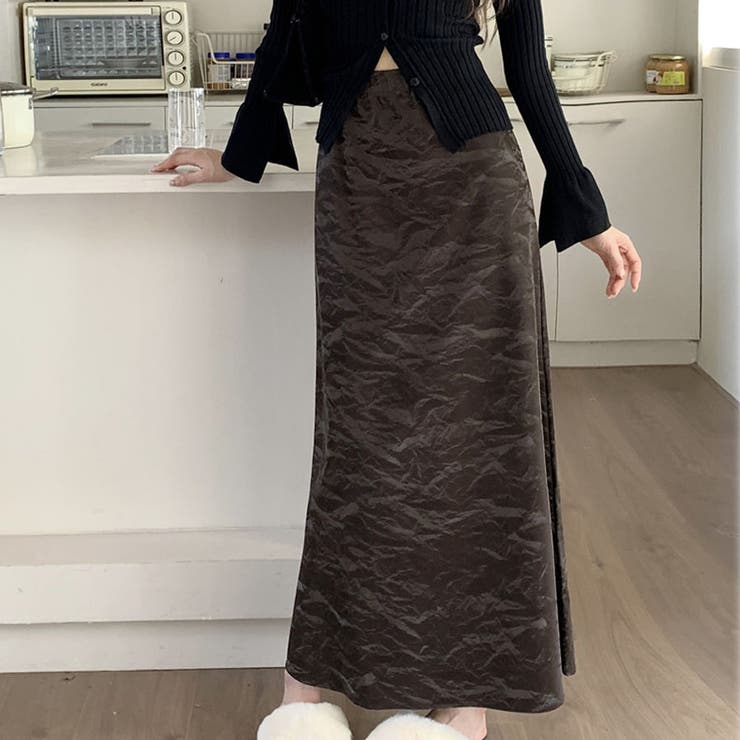 ロングスカート ハイウエスト マキシ丈 | shoppinggo | 詳細画像4 