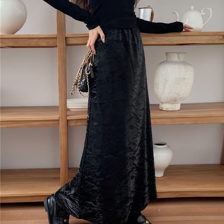 ロングスカート ハイウエスト マキシ丈 | shoppinggo | 詳細画像9 