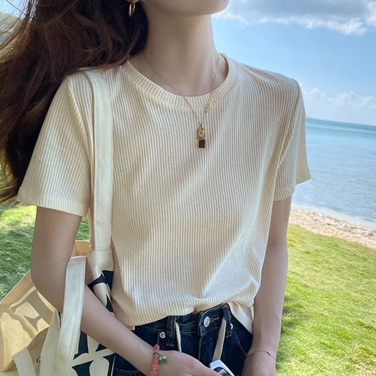 ベージュ | Tシャツ カットソー 半袖 | shoppinggo