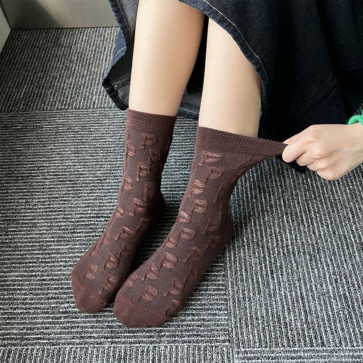 ブラウン | 靴下 レディース ソックス | shoppinggo